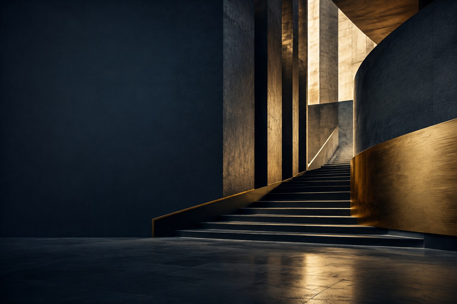 Architectural forms evoking structure, movement and long-term institution building
